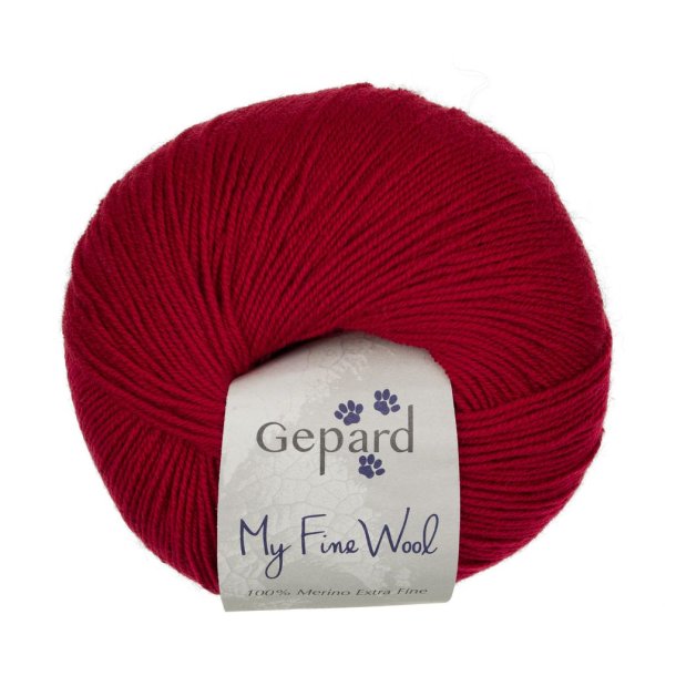 Gepard Garn My Fine Wool - 340 R�d