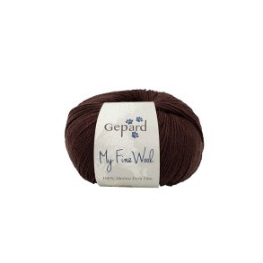 Gepard Garn My Fine Wool - 192 Mrkebrun