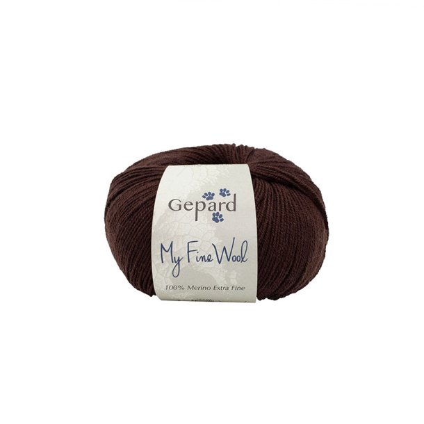 Gepard Garn My Fine Wool - 192 Mrkebrun