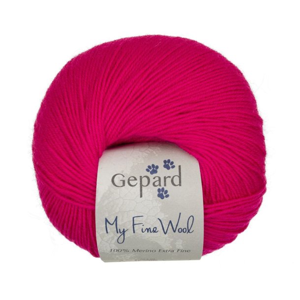 Gepard Garn My Fine Wool - 434 Hot Pink