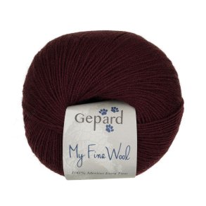 Gepard Garn My Fine Wool - 492 M�rk Aubergine