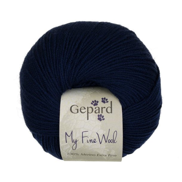 Gepard Garn My Fine Wool - 778 Midnatsbl�