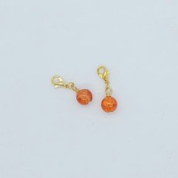 Mark�rer med glasperler - Orange