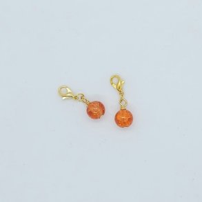 Mark�rer med glasperler - Orange