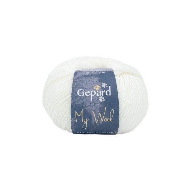 Gepard Garn My Wool - 100 Kridt