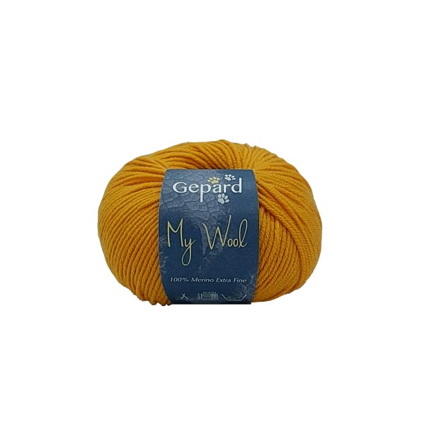 Gepard Garn My Wool - 128 Varm Gul