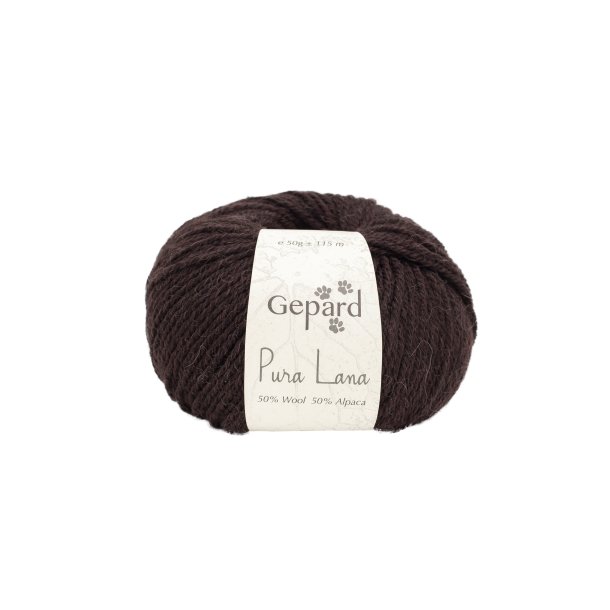 Gepard Garn Pura Lana - 192 Mrkebrun
