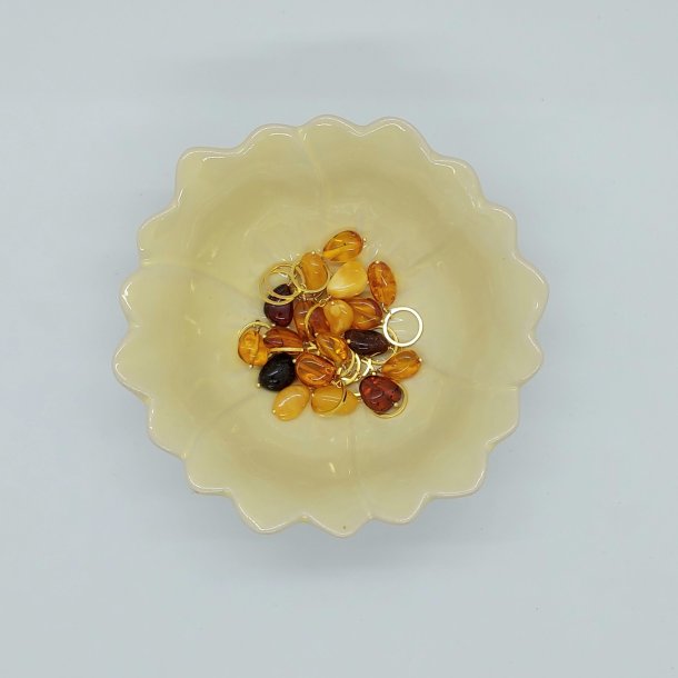 Mark�rer med rav-perler - lille