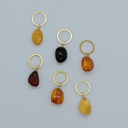 Mark�rer med rav-perler - lille