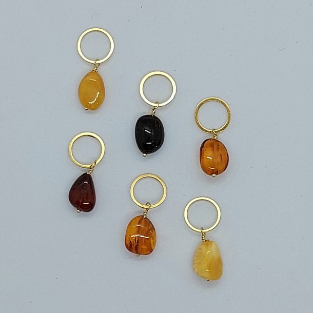 Mark�rer med rav-perler - lille