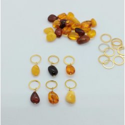 Mark�rer med rav-perler - lille