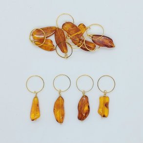 Mark�rer med rav-perler - stor