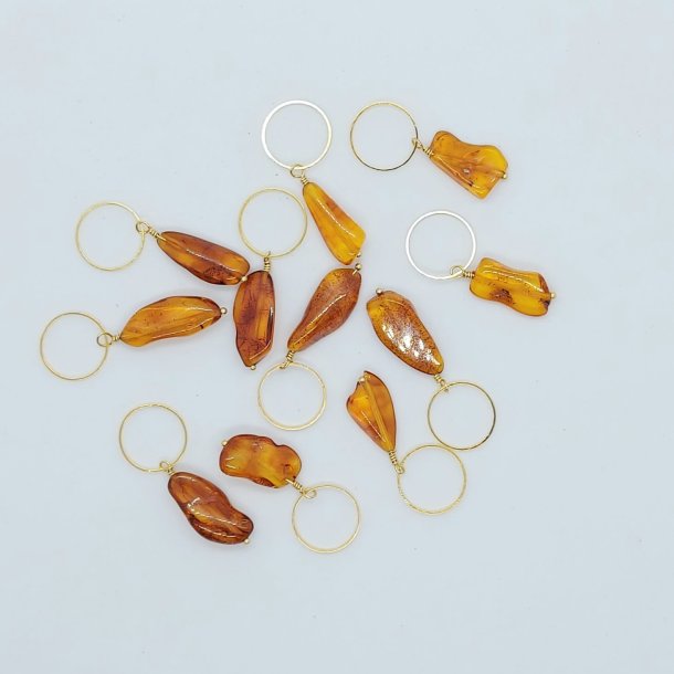 Mark�rer med rav-perler - stor