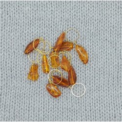 Mark�rer med rav-perler - stor