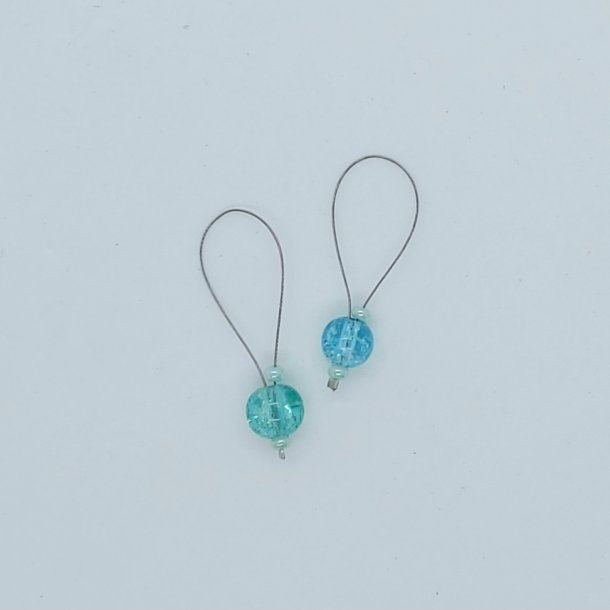 Mark�rer med wire og glasperler - S�gr�n