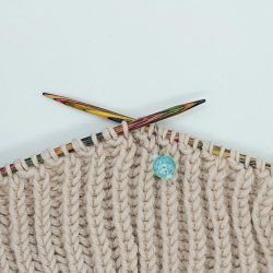 Mark�rer med wire og glasperler - S�gr�n