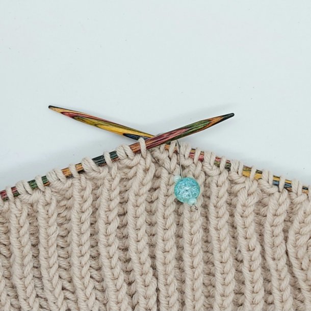 Mark�rer med wire og glasperler - S�gr�n