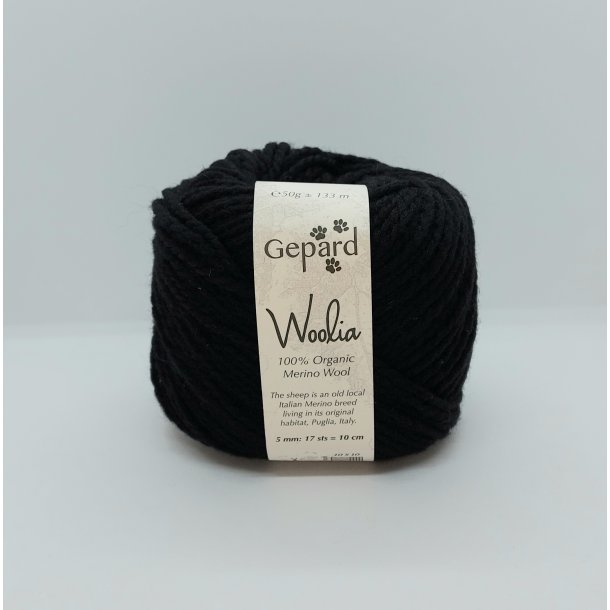 Gepard Garn Woolia - 599 Sort