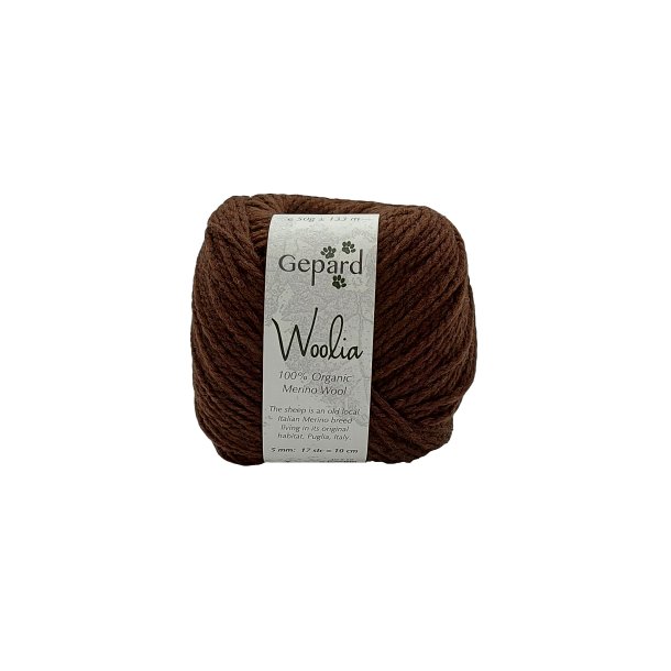 Gepard Garn Woolia - 190 Kaffe