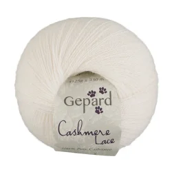 Gepard Garn Cashmere Lace - 101 Pearl