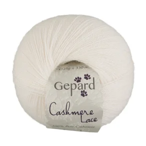 Gepard Garn Cashmere Lace - 101 Pearl