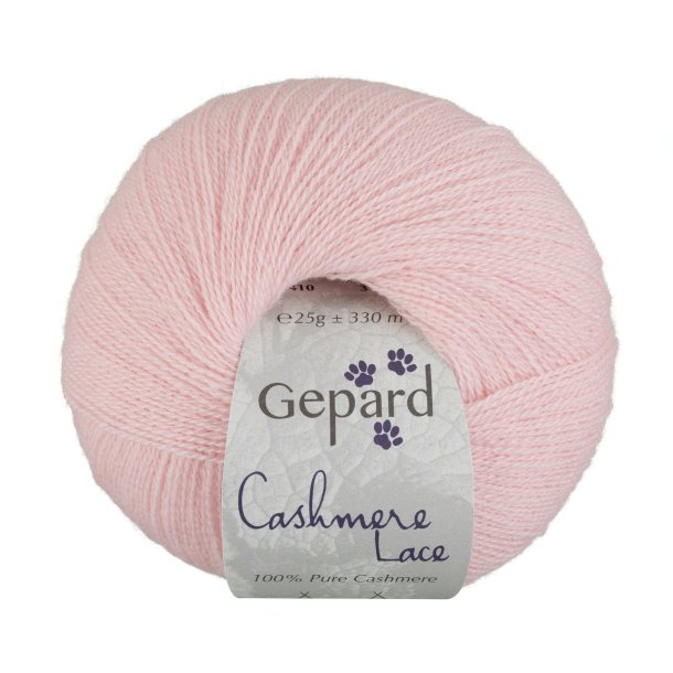 Gepard Garn Cashmere Lace - 410 Pink Cloud