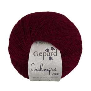 Gepard Garn Cashmere Lace - 470 Bordeaux Melange