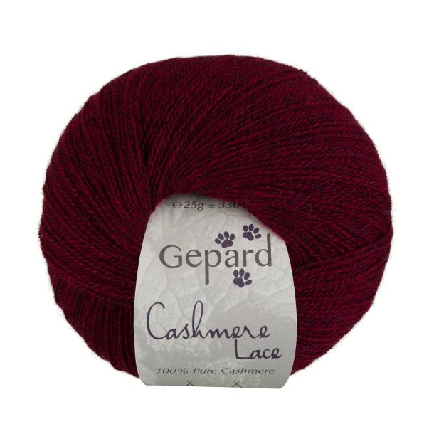 Gepard Garn Cashmere Lace - 470 Bordeaux Melange