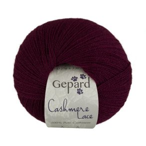Gepard Garn Cashmere Lace - 480 Ravens Plum