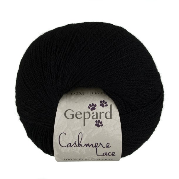 Gepard Garn Cashmere Lace - 599 Midnight Coal