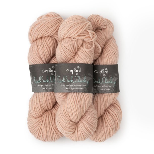 Gepard Garn Cash Sock Chunky - 320 Rosask Ro