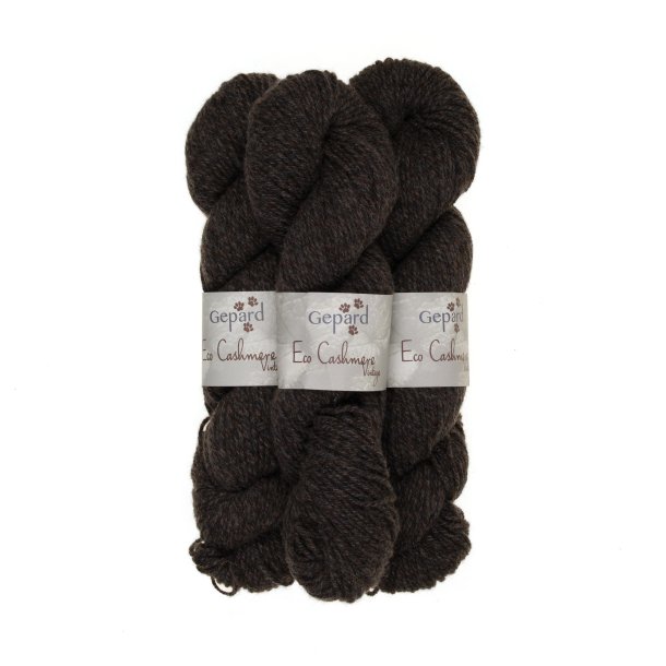 Gepard Garn Eco Cashmere Vintage - 186 M�rkebrun / Nougat