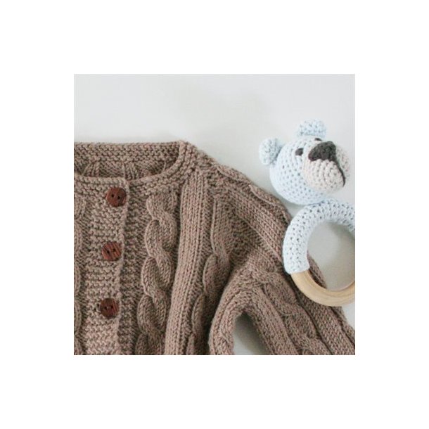Louise Harden Design - Baby Cardigan med snoninger