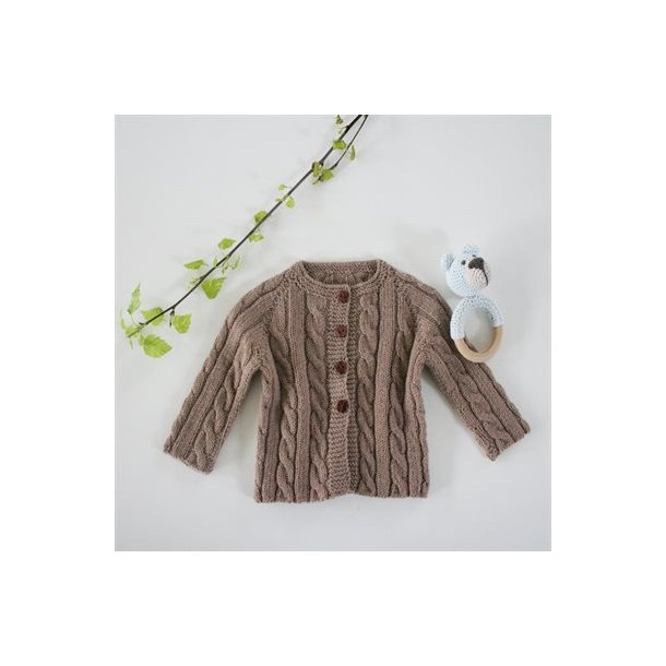 Louise Harden Design - Baby Cardigan med snoninger