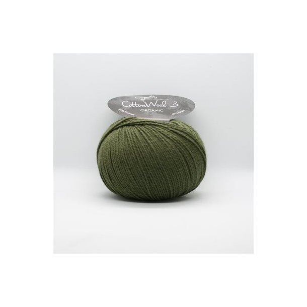 Gepard Garn Cotton Wool 3 - 870 Skovgrn