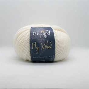 Gepard Garn My Wool - 101 Rhvid