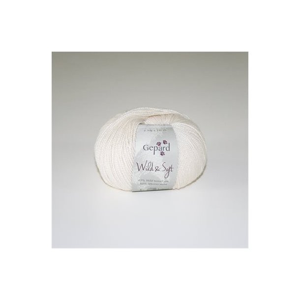 Gepard Garn Wild &amp; Soft - 101 Rhvid