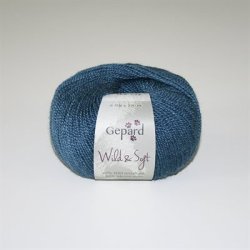 Gepard Garn Wild &amp; Soft - 766 Petrolbl