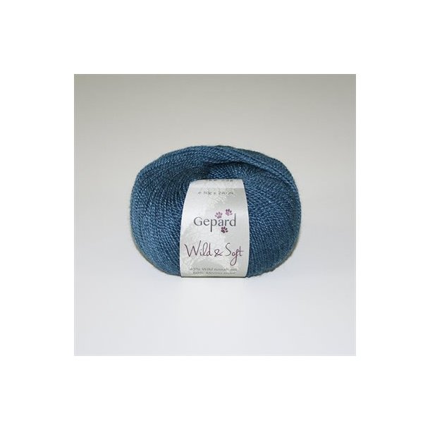 Gepard Garn Wild &amp; Soft - 766 Petrolbl
