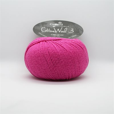 St Elektrisk religion Gepard Garn Cotton Wool 3 - 590 Pink - Cotton Wool 3 Organic - Louise  Harden - Strik & Design