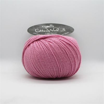 Rå Begrænset Lily Gepard Garn Cotton Wool 3 - 816 Gammelrosa - Cotton Wool 3 Organic - Louise  Harden - Strik & Design